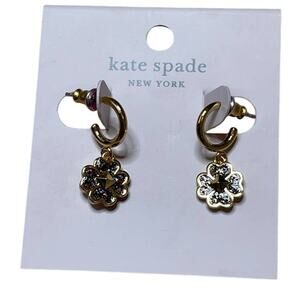 Kate Spade spades & studs enamel huggies Earrings in Multi color